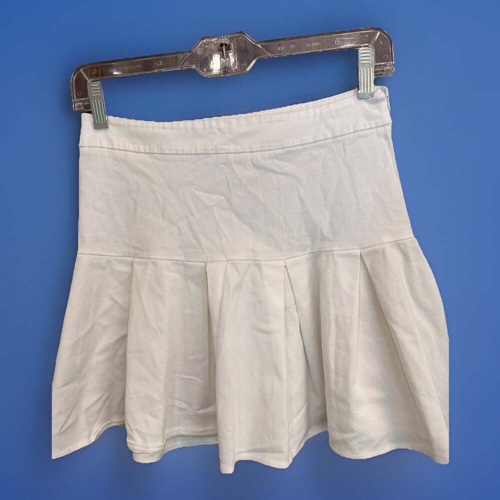 Tilly’s Full Tilt Pleated Side Zip Mini Tennis Skirt M W28”/L 15” Croquette